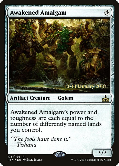 Awakened Amalgam (175s) [Rivals of Ixalan Promos]