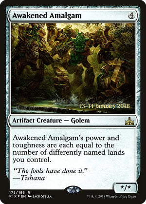 Awakened Amalgam (175s) [Rivals of Ixalan Promos]