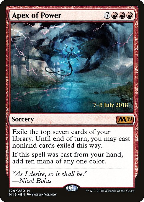 Apex of Power (129s) [Core Set 2019 Promos]