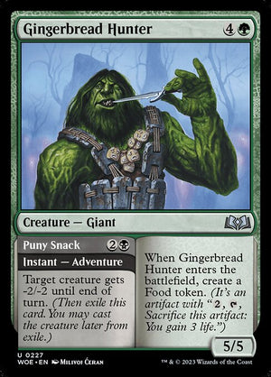 Gingerbread Hunter // Puny Snack (227) [Wilds of Eldraine]