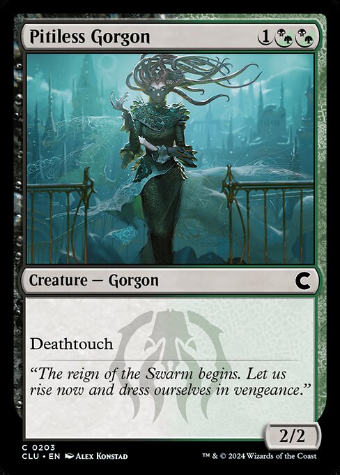 Pitiless Gorgon (203) [Ravnica: Clue Edition]