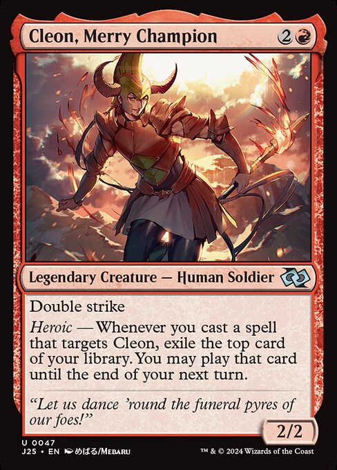 Cleon, Merry Champion (47) [Foundations Jumpstart]