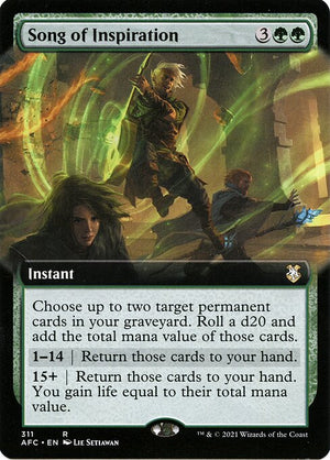 Song of Inspiration (311) [Forgotten Realms Commander] [Extended Art]