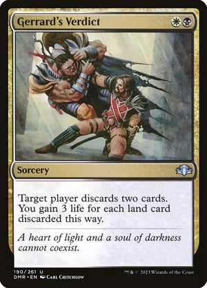 Gerrard's Verdict (190) [Dominaria Remastered]