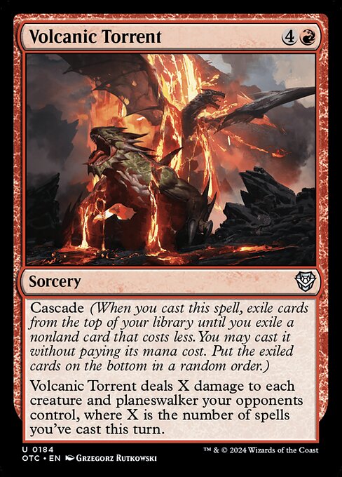 Volcanic Torrent (184) [Outlaws of Thunder Junction Commander]