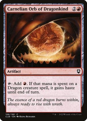 Carnelian Orb of Dragonkind (166) [Commander Legends: Battle for Baldur's Gate]