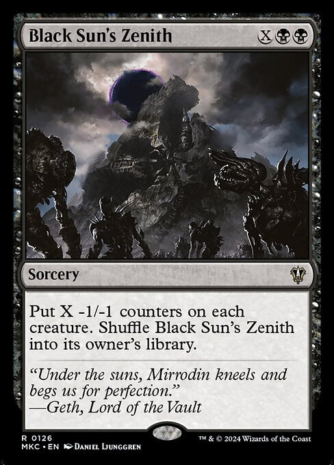 Black Sun's Zenith (126) [Murders at Karlov Manor Commander]