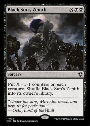 Black Sun's Zenith (126) [Murders at Karlov Manor Commander]