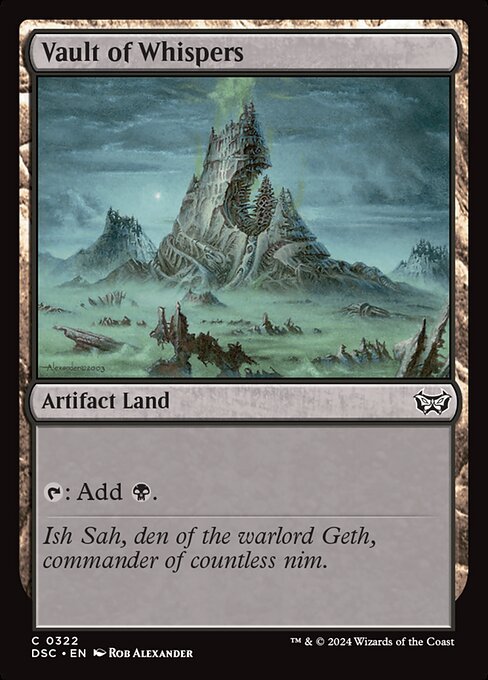 Vault of Whispers (322) [Duskmourn: House of Horror Commander]