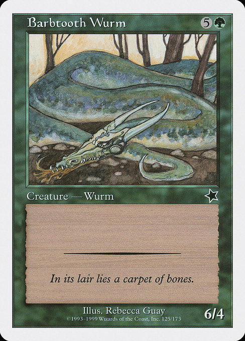 Barbtooth Wurm (125) [Starter 1999]