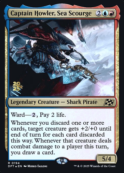 Captain Howler, Sea Scourge (194s) [Aetherdrift Promos]