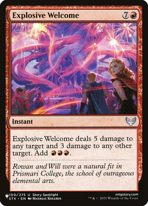 Explosive Welcome (STX-100) [The List]