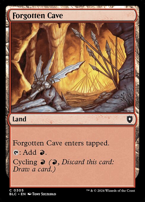 Forgotten Cave (305) [Bloomburrow Commander]