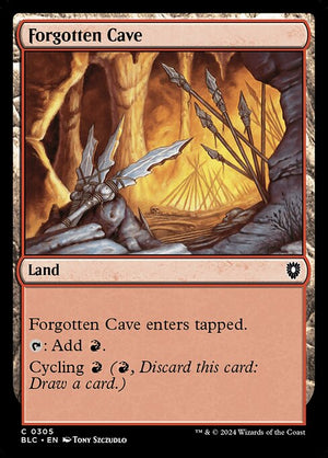 Forgotten Cave (305) [Bloomburrow Commander]