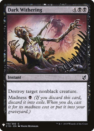 Dark Withering (C19-110) [The List]