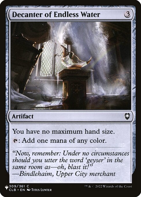 Decanter of Endless Water (CLB-309) [The List]