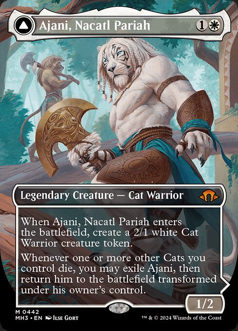 Ajani, Nacatl Pariah // Ajani, Nacatl Avenger (442) [Modern Horizons 3]