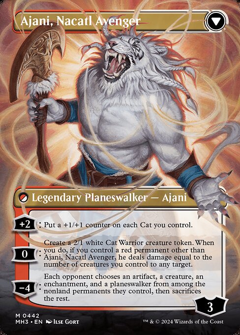 Ajani, Nacatl Pariah // Ajani, Nacatl Avenger (442) [Modern Horizons 3]
