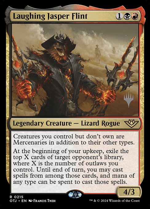 Laughing Jasper Flint (215p) [Outlaws of Thunder Junction Promos]