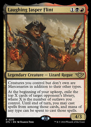 Laughing Jasper Flint (215p) [Outlaws of Thunder Junction Promos]