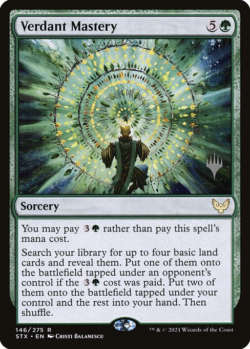 Verdant Mastery (146p) [Strixhaven: School of Mages Promos]