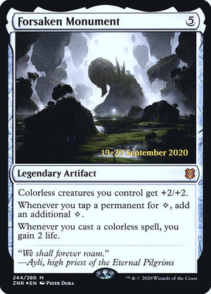 Forsaken Monument (244s) [Zendikar Rising Promos]