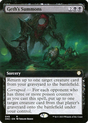 Geth's Summons (49) [Phyrexia: All Will Be One Commander] [Extended Art]