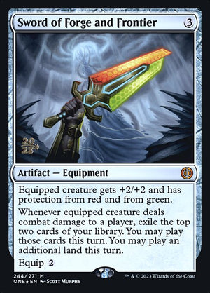 Sword of Forge and Frontier (244s) [Phyrexia: All Will Be One Promos]