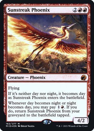 Sunstreak Phoenix (162s) [Innistrad: Midnight Hunt Promos]