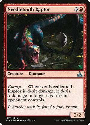 Needletooth Raptor (107) [Rivals of Ixalan]