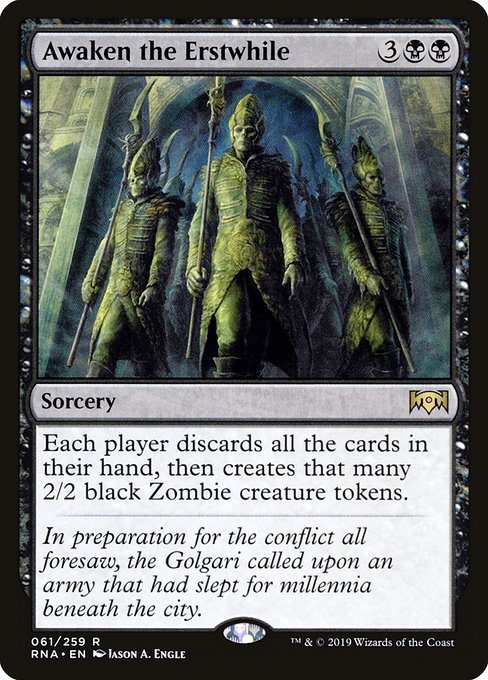 Awaken the Erstwhile (61) [Ravnica Allegiance]