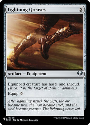 Lightning Greaves (CMM-398) [The List]