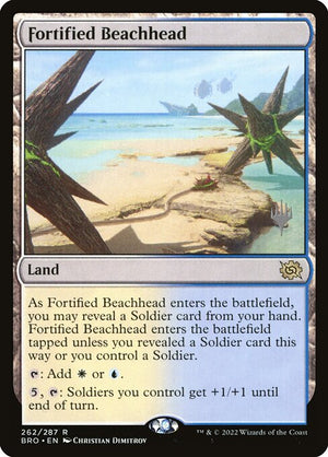 Fortified Beachhead (262p) [The Brothers' War Promos]