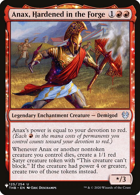 Anax, Hardened in the Forge (THB-125) [The List]