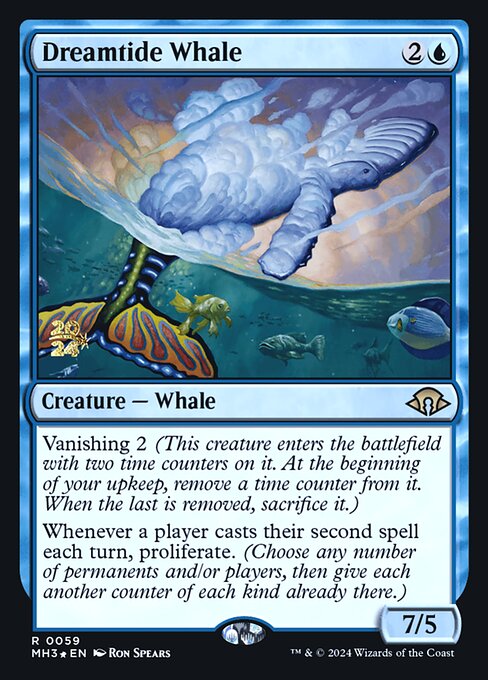 Dreamtide Whale (59s) [Modern Horizons 3 Promos]