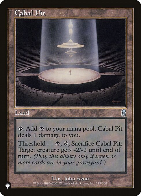 Cabal Pit (ODY-315) [The List]