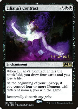 Liliana's Contract (107s) [Core Set 2019 Promos]