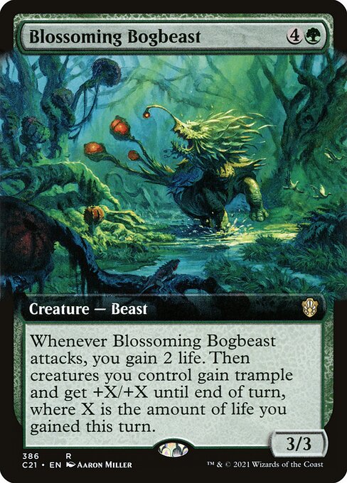 Blossoming Bogbeast (386) [Commander 2021] [Extended Art]
