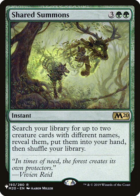 Shared Summons (M20-193) [The List]