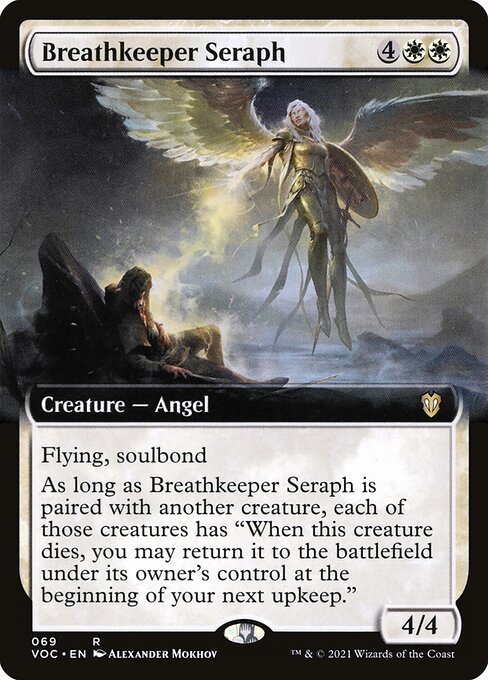 Breathkeeper Seraph (69) [Crimson Vow Commander] [Extended Art]