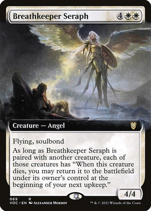 Breathkeeper Seraph (69) [Crimson Vow Commander] [Extended Art]