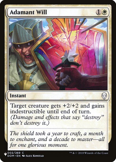 Adamant Will (DOM-2) [The List]