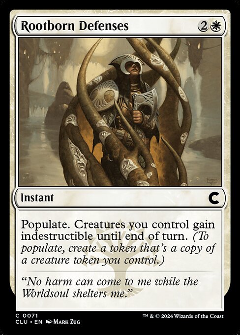 Rootborn Defenses (71) [Ravnica: Clue Edition]