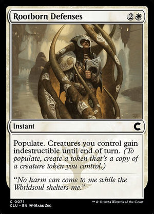 Rootborn Defenses (71) [Ravnica: Clue Edition]
