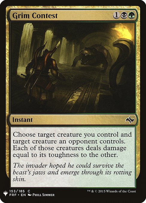 Grim Contest (FRF-153) [The List]