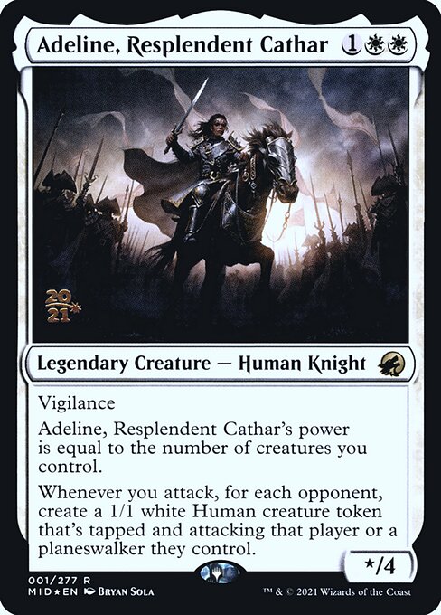 Adeline, Resplendent Cathar (1s) [Innistrad: Midnight Hunt Promos]