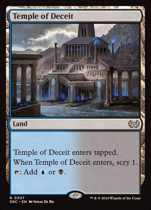 Temple of Deceit (307) [Duskmourn: House of Horror Commander]