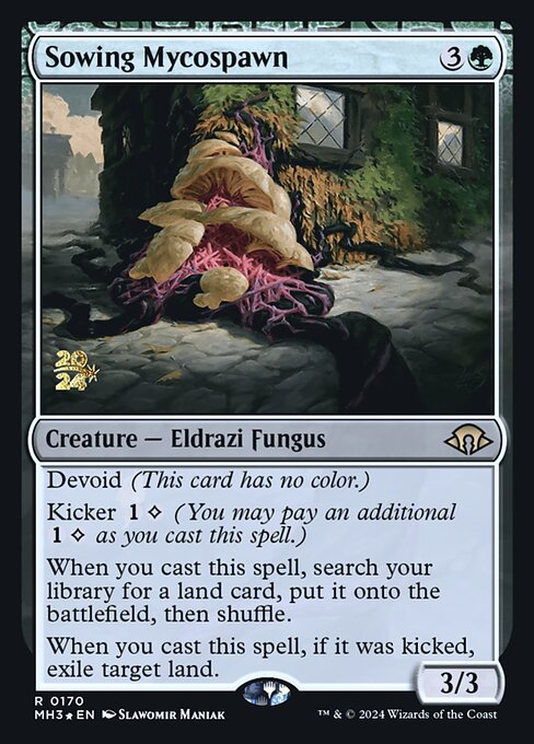Sowing Mycospawn (170s) [Modern Horizons 3 Promos]