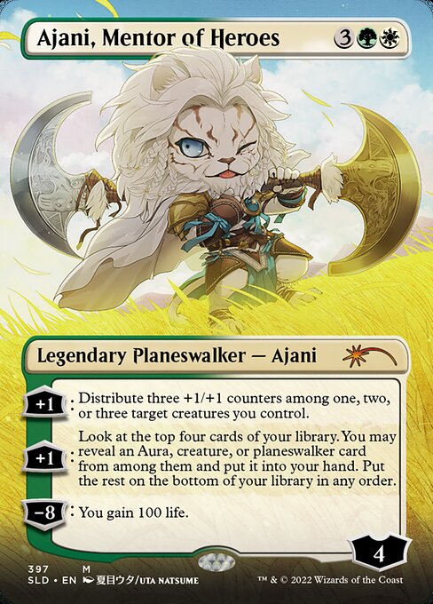 Ajani, Mentor of Heroes (397) [Secret Lair Drop] [Borderless]