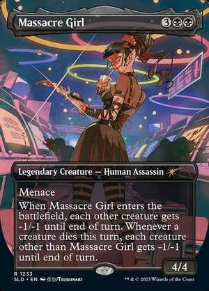 Massacre Girl (1233) [Secret Lair Drop] [Borderless]